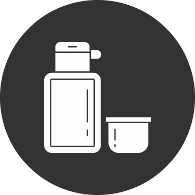 Sıvı bir şişenin vektör çizimi