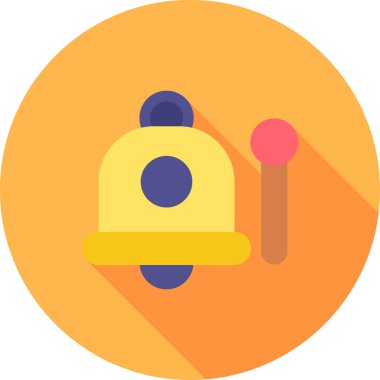 Zil. Web simgesi vektör illüstrasyonu