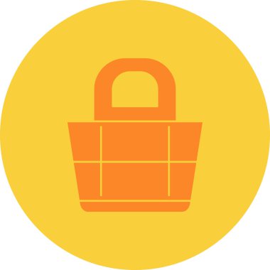 Alışveriş kilidi. Basit resimleme