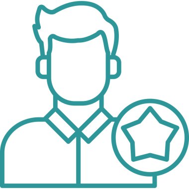 yıldız simgesi vektör illüstrasyonu