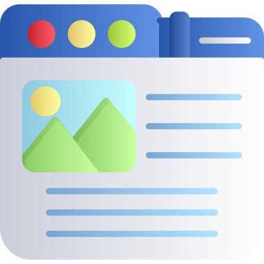 Web tasarım vektör renk simgesi