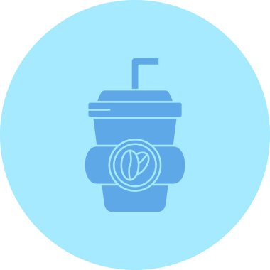 Kahve simgesinin vektör illüstrasyonu