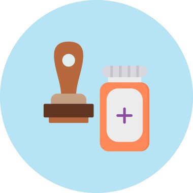 İlaç simgesinin vektör illüstrasyonu