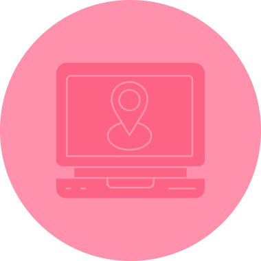 dizüstü bilgisayar simgesi. Web için dizüstü bilgisayar vektör simgelerinin basit çizimi