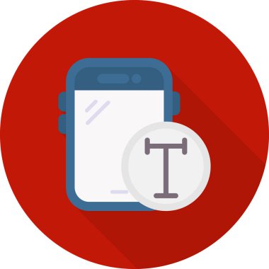 mobil vektör düz renk simgesi