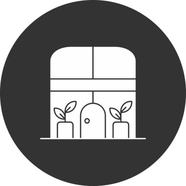 Modern ev simgesinin vektör illüstrasyonu