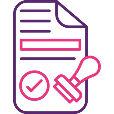 Kontrol listesi. Web simgesi basit tasarım