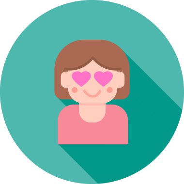 kadın avatar vektör simgesi