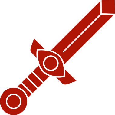 Kılıçlar. Web simgesi basit illüstrasyon