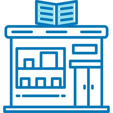 kitap eğitimi kitaplığı simgesi