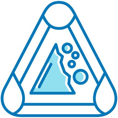 Bir dağ simgesinin vektör illüstrasyonu