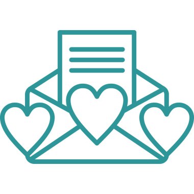 harf simgesi ile aşk mektubu