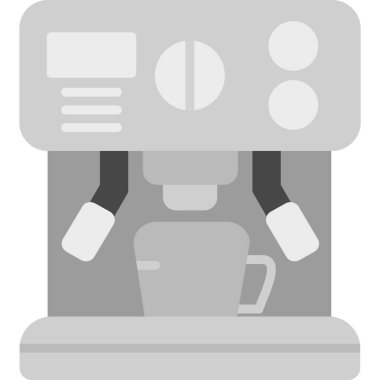 kahve makinesi simgesini, vektör çizim