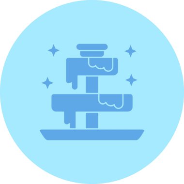 Buz. Web simgesi vektör illüstrasyonu