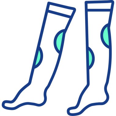 çorap ağ simgesi, vektör tasarımı