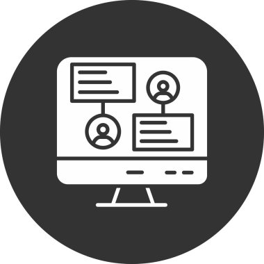 Web simgesi vektör illüstrasyonu