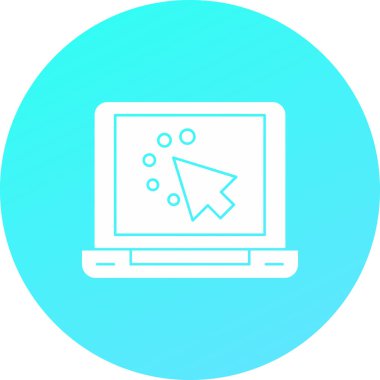 Bir bilgisayarın vektör illüstrasyonu