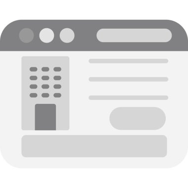 Bir gazetenin düz simgesi