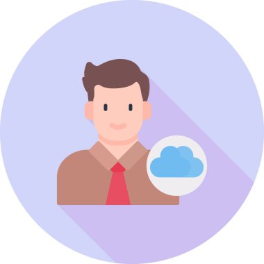 Bulut kullanarak adam bilgisayar