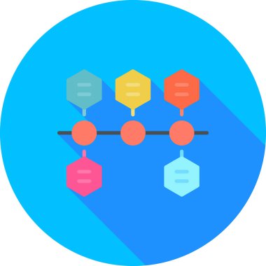 İş diyagramı ikon vektörü. düz vektör biçimi