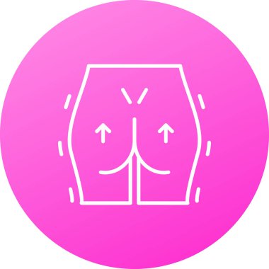 Güzel kadın iç çamaşırı vektör çizgisi simgesi