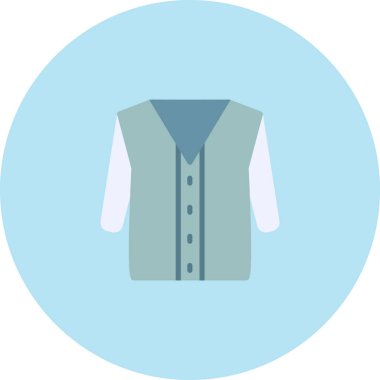 Kıyafetler. Web simgesi basit illüstrasyon