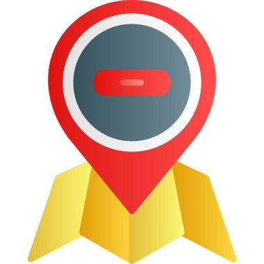 konum pin simgesi, vektör illüstrasyonu