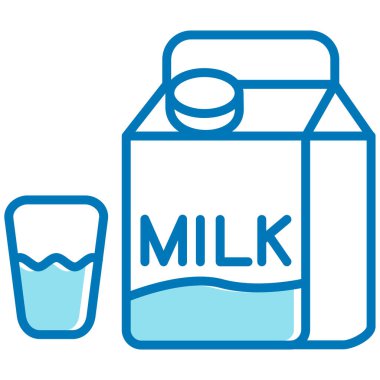 süt camı vektör simgesi