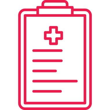 Tıbbi bir simgenin vektör illüstrasyonu