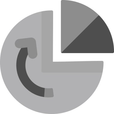 turta grafiği simgesi doldurulmuş ana hatlar biçiminde