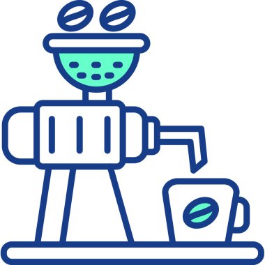 kahve makinesi simgesi, modern vektör illüstrasyon tasarımı