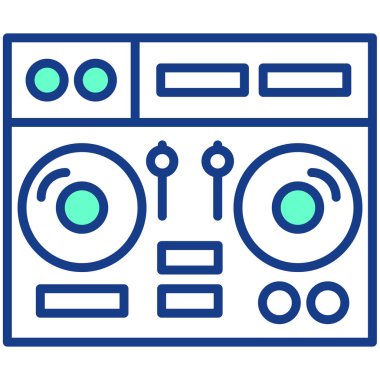 Radyo web simgesi, vektör çizim