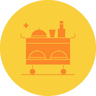 yiyecek web renk vektörü illüstrasyonu