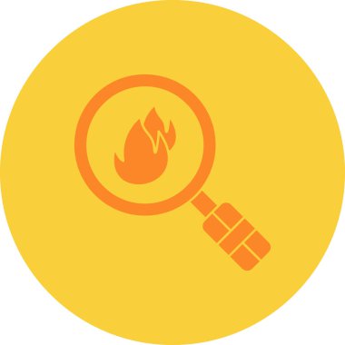 Vektör ikonunu ateşle. Basit resimleme