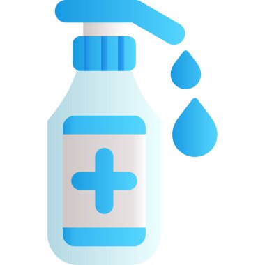 İlaç şişesi ikonu. Web için ilaç kabı vektör simgelerinin basit çizimi