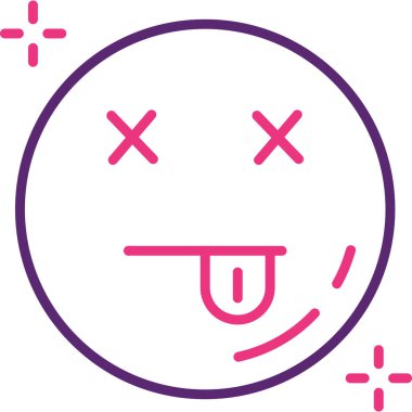 Gülümseyen yüz simgesi - taslak biçimi