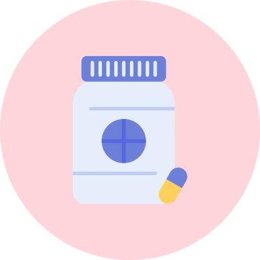 Hap. Web simgesi basit illüstrasyon