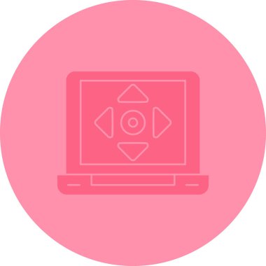 Bilgisayar. Web simgesi basit illüstrasyon