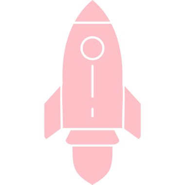 Bir roket simgesinin vektör çizimi