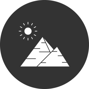 Bir çadır simgesinin vektör illüstrasyonu