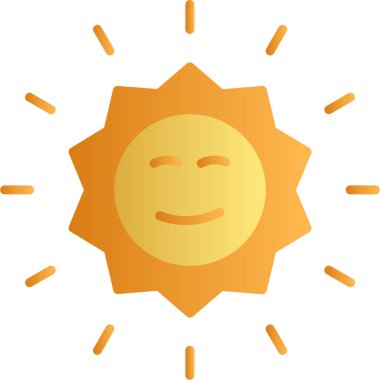 Güneş Simgesi Vektör illüstrasyonu