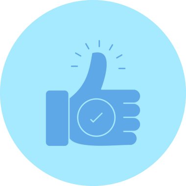 başparmak yukarı simgesi, vektör tasarımı