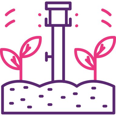 Bitki. Web simgesi basit illüstrasyon