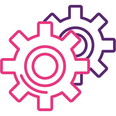 Teçhizat Web simgesi basit illüstrasyon