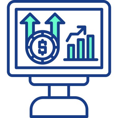 iş grafiği vektör illüstrasyonu