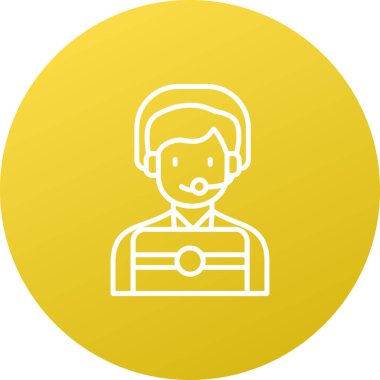 Bir avatar simgesinin vektör illüstrasyonu