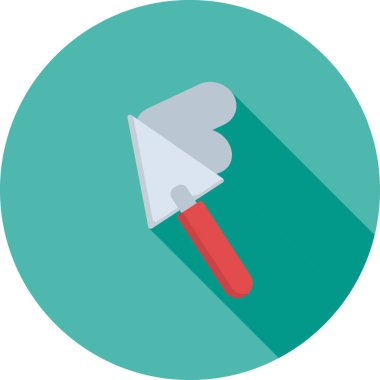 Kürek renkli vektör simgesi