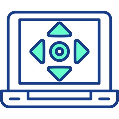 Web simgesi, vektör illüstrasyonu