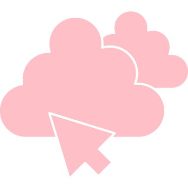 Bulut. Web simgesi basit tasarım