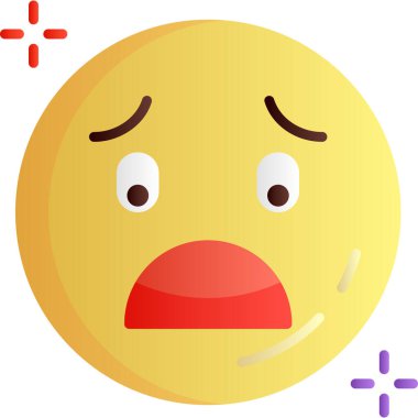 Düz biçimli emoji ifade simgesi